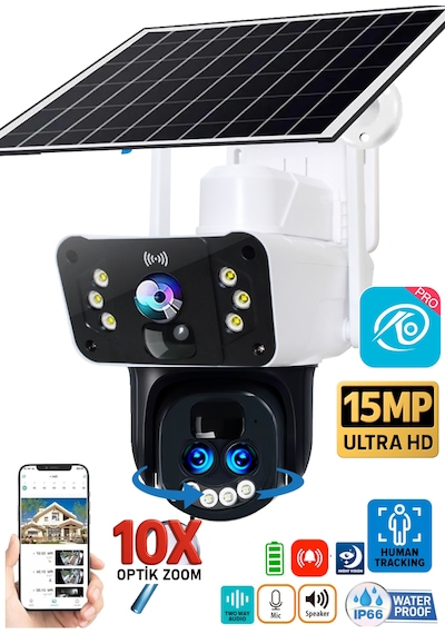 O-kam 3950 15mp 10x Optik Zoom Ultrahd 4g Solar Akıllı Güvenlik Kamerası