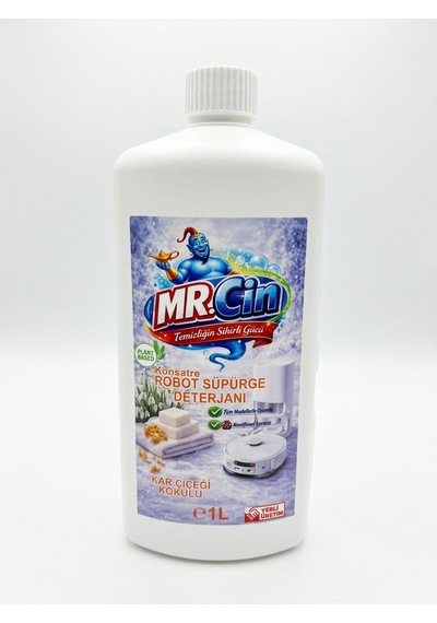 Mr.cin Robot Süpürge Deterjanı Karçiçeği Kokulu 1 Litre Tekli