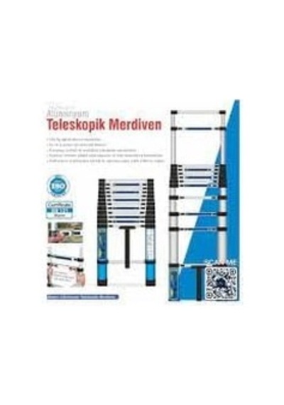 Feyza Yapı Master Alüminyum Teleskopik Merdiven 260 Cm 9 Basamak Belirtilmemiş