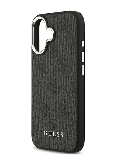 Apple Uyumlu iPhone 17 Kılıf Guess Lisanslı M-safe Özellikli 4g Klasik Yazı Logolu Kapak Siyah Siyah