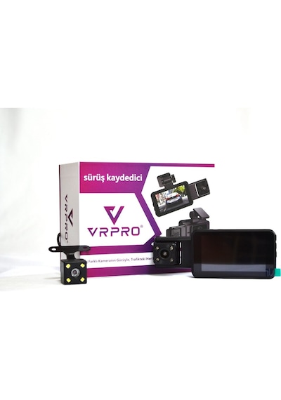 Vrpro Araç İçi Yol Kayıt 3 Kameralı 1080p Wıfi-app