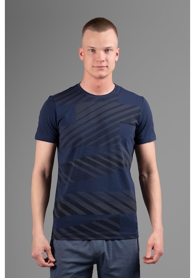 Maraton Regular Erkek Bisiklet Yaka Açık Lacivert T-shirt Lacivert
