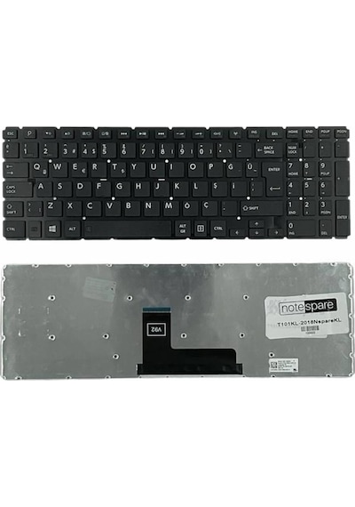 Toshiba Uyumlu Satellite L50-b-281, L50-b-28j, L50-b-28p, L50-c-111 Klavye Tr Siyah