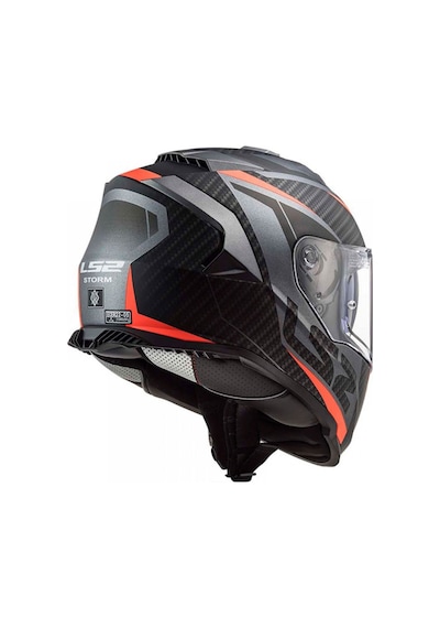 Ls2 Storm 2 Racer Mat Tıtanıum-Turuncu Full Face Motosiklet Kaskı