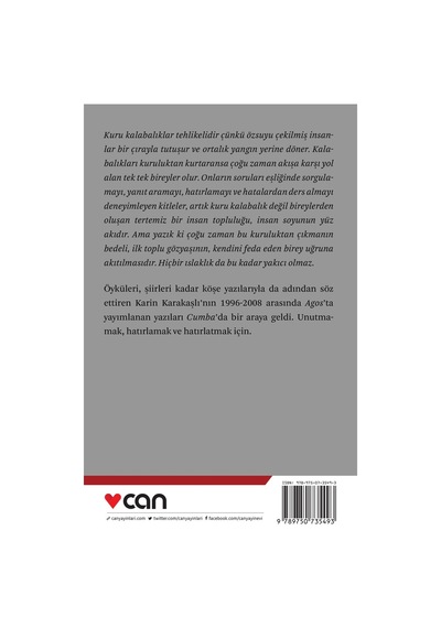 Cumba - Karın Karakaşlı -  Can Yayınları