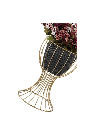 Anafor Saksılık Eskitme 43 Cm Siyah Saksı