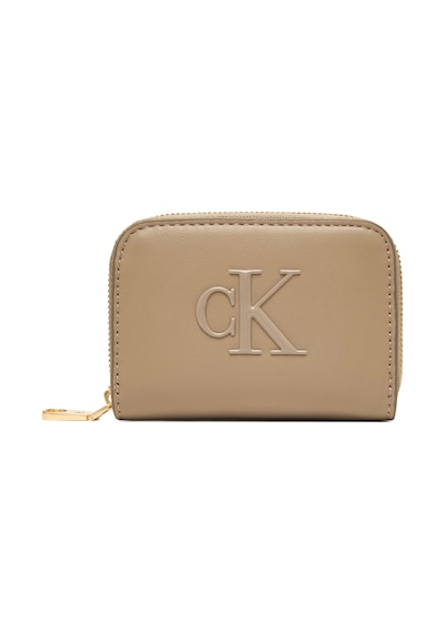 Calvin Klein Bold Ck Orta Boy Fermuarlı Kadın Kahverengi Cüzdan Lv04f1154g-vfu Kahverengi