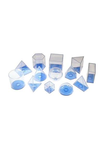 Okulstore Geometrik Cisimler Ve Hacimler Takımı 13 Parça Çok Renkli Genel