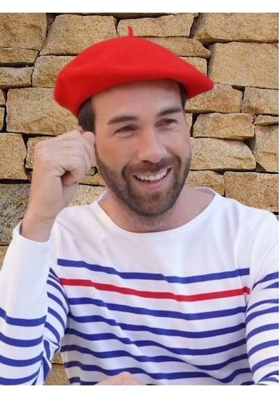 Tezzgelsin Erkek Fransız Keçe Ressam Bere Kırmızı