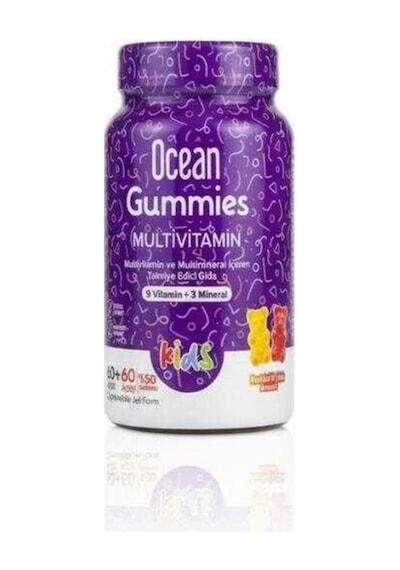 Ocean Gummies Multivitamin Kids 60+60 Çiğnenebilir Jel Form