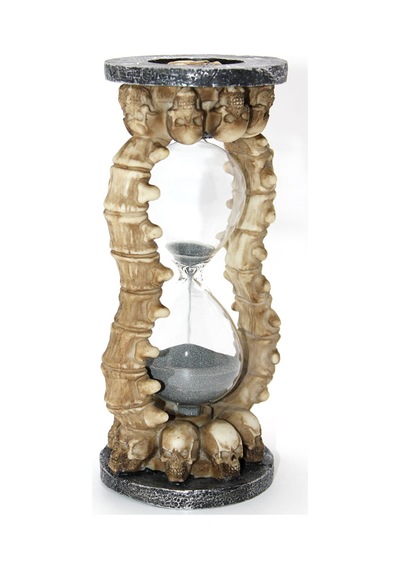 2 Adet Kum Saati Polyester Kurukafa Tasarımlı Dekoratif Masa Süsü, Sand Timer, Hourglass, Ofis Ve Ev Aksesuarı 1