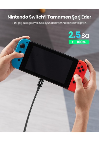 Usb-c 100w 5a Qc Pd Hızlı Şarj Kablosu, 1 Metre, Siyah, 80371 Diger