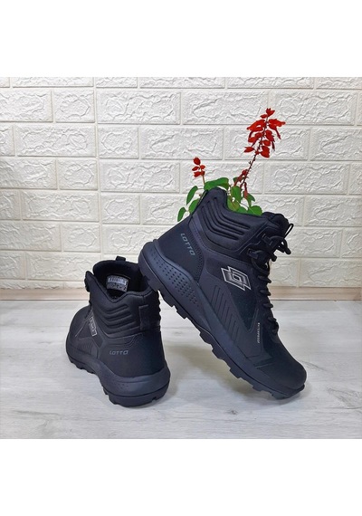 Lotto Crowel Hıgh Siyah Waterproof Fuspetli Kaymaz Erkek Bot 001