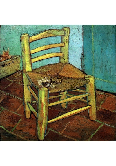 Van Gogh Eserleri Doğal Taş Bardak Altlığı 4'lü Set - Natural Stone Coasters - Taş Çok Renkli