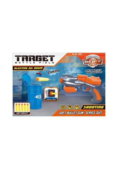 M Toys Oyuncak Yumuşak Mermili Tabanca Seti Tarı