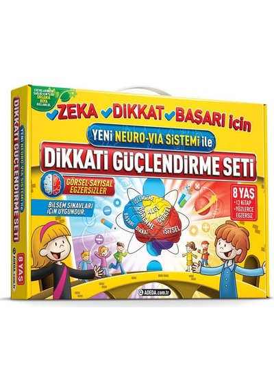 Adeda Yayıncılık Dikkati Güçlendirme Seti - 8  Yaş