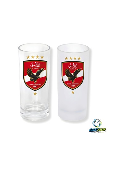 Al Ahly F.c. Buzlu / Buzsuz Seçenekli Rakı Bardağı 1 Adet Şık Sunum Bardağı 0268