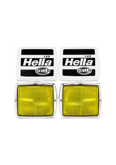 Hella 149 Sarı Cam Sis Farı Takımı Beyaz Kapaklı Klasik Etiketçilere Özel Yardımcı Far Seti 2 Adet