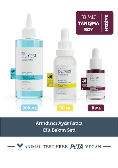 Arındırıcı Aydınlatıcı Cilt Bakım Seti