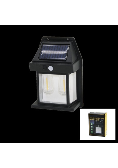 Solar Sensörlü Duvar Lambası 2x1w 1800mah Dış Mekan Diğer