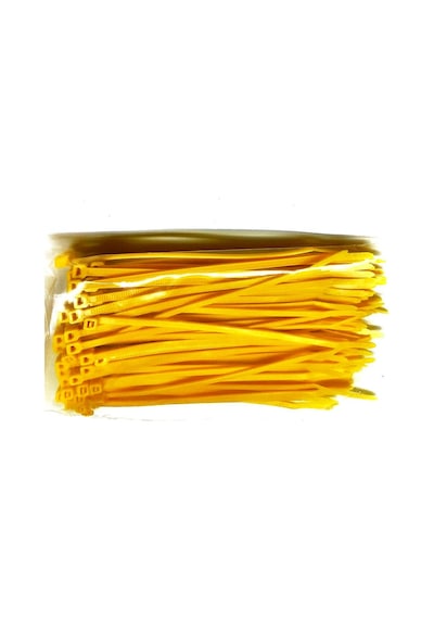 3.6X250 Kırmızı Kablo Bağı Cırt Klips Plastik Kelepçe 100 Ad