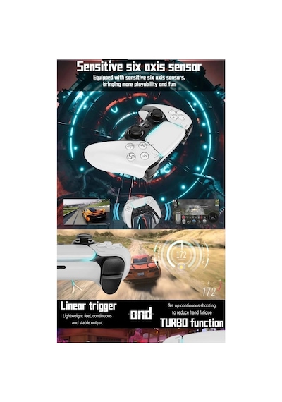 Zenvia P4 Plus Bluetooth Titreşimli Ps4/ps5  Pc Telefon Joystick Kablosuz Oyun Kolu Znv2026