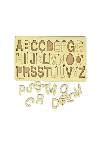 Alfabe Bultak Puzzle 3 Mm Akça