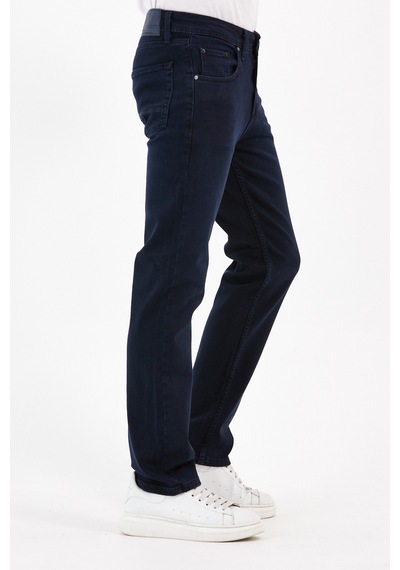 Digital Jeans Normalkesim Fermuarlı Genişpaça Yüksekbel Ba Lacivert Açık Gri