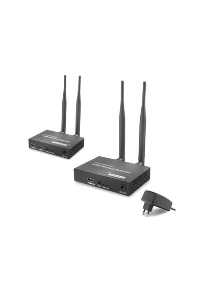 Hdmi Kablosuz Görüntü Ve Ses Aktarım Seti Loop-out 1080p 200 M Siyah Hdx1444