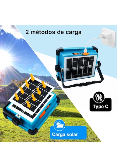 L03 Solar Taşınabilir Led Kamp Lambası 150w 306 Led Usb Şarjlı Powerbank Özellikli Su Geçirmez Flaşhör 4 Mod Ip66 Açık Mavi