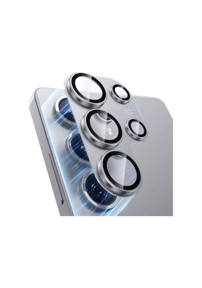 Samsung Uyumlu S 24 Ultra Kamera Koruma Lensi Gümüş