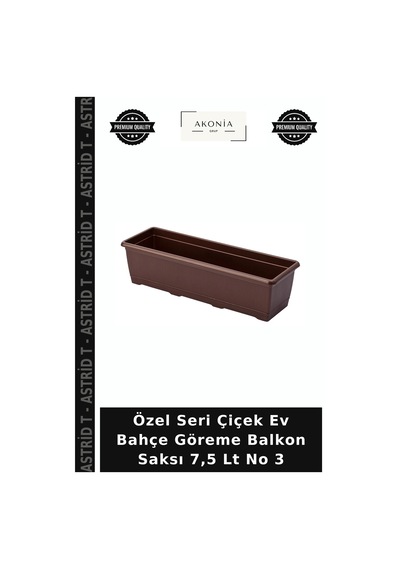 Özel Seri Çiçek Ev Bahçe Göreme Balkon Saksı 7,5 Lt No 3