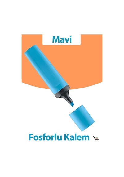 Sarı-mavi-turuncu-yeşil Fosforlu Kalem Diğer