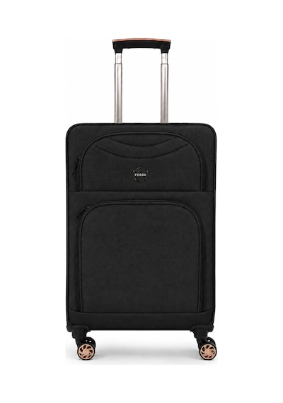Fossil Unisex Kumaş Orta Boy Ultra Hafif Şifreli Körüklü Kendi Etrafında Dönebilen Valiz 010-02 Siyah