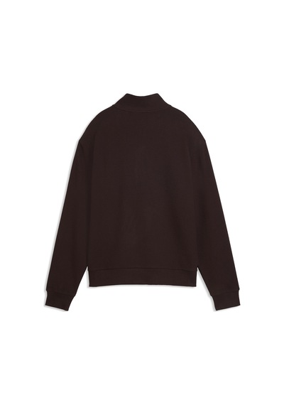 Puma Essentials Elevated Half-zip Kadın Kahverengi Günlük Stil Sweatshirt 69401633