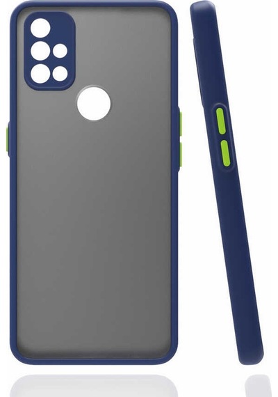 One Plus Nord N10 5g Kılıf Mat Kamera Korumalı Renkli Tuşlu Sert Silikon Kapak Hux