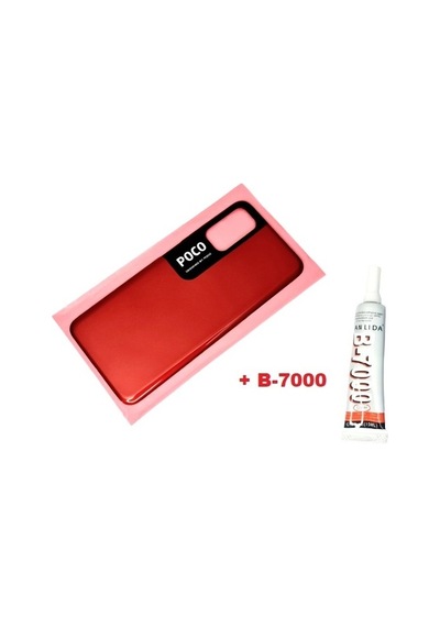 Xiaomi Poco M3 Pro Arka Pil Batarya Kapağı B-7000 Kırmızı
