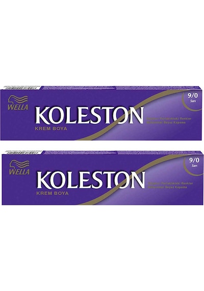 Wella Koleston Sıngle Tüp Boya 9/0 Sarı 2x Paket