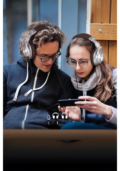 A71 Studio Hifi Kulak Üstü Kulaklık - 40khz Hi-res Audio, Çift Jak Girişli 3.5mm/6.35mm Gümüş