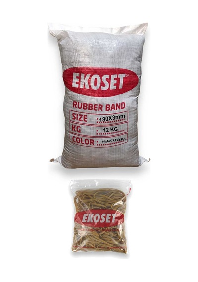 Ekoset Kauçuk İnce Kasa Lastiği 12 KG 180 x 3 MM