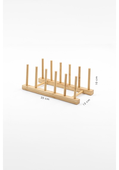 Bambu 6'lı Tabaklık - 25 Cm Bambu Pembe Diğer