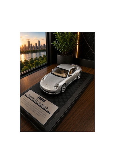Porsche 911 Carrrra S Diecast Model Araba 1:32 Ölçek Model Porsche Spor Araba Kutulu Özel Standlı