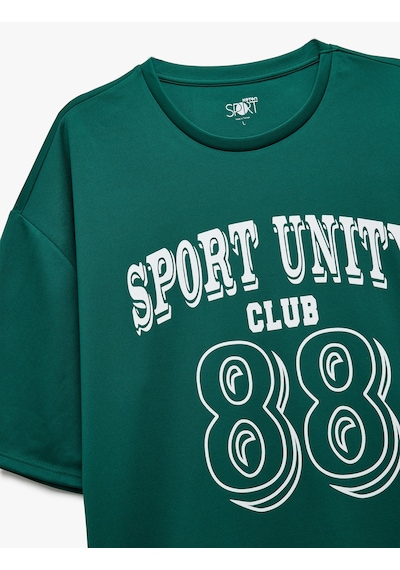 Koton Yarım Kollu Bisiklet Yaka Kolej Baskılı Oversize Spor Tişört Yeşil 5sam10135nk Yeşil Koton Yarım Kollu Bisiklet Yaka Kolej Baskılı Oversize Spor Tişört Yeşil 5sam10135nk Yeşil