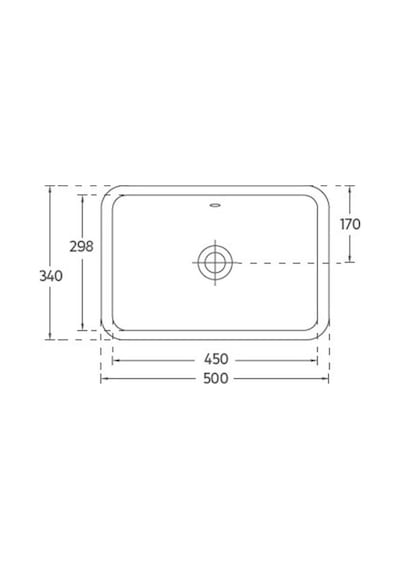 Isvea Soluzione Tezgah Altı Lavabo 45 CM