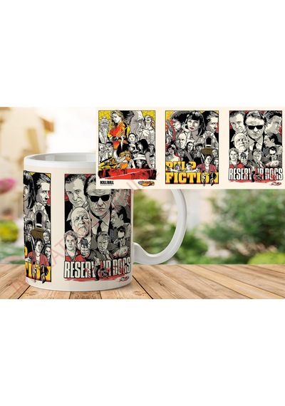 1-445 Tarantino Filmler İki Tarafı Baskılı Kupa Bardak.jpg