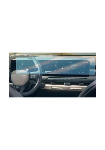 Kia Ev9 Uyumlu Araç Ekran Koruyucu Multimedya Ve Dijital Gösterge 9h Nano Kırılmaz Şeffaf