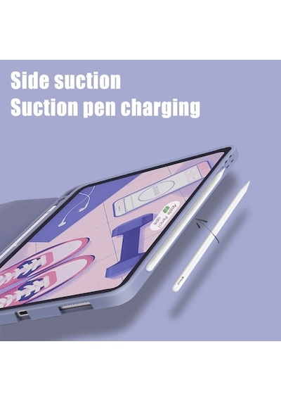 Apple Uyumlu iPad Air 5 Air 4 10.9" Kılıf Pen Charge Kalem Bölmeli