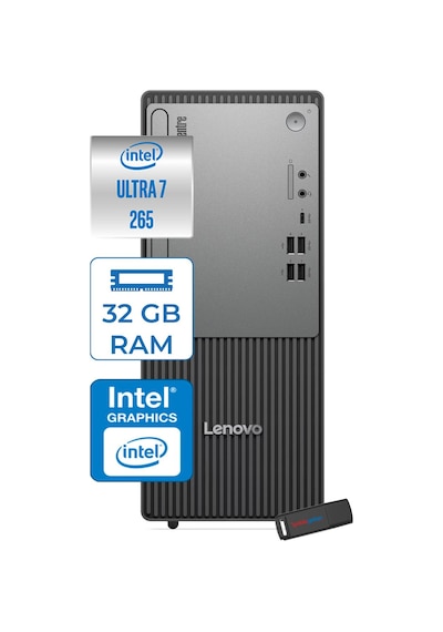 Lenovo ThinkCentre Neo 50T Gen 6 13BD007WTRH15 Ultra 7 265 32 GB 4 TB SSD W11H Masaüstü Bilgisayar + USB Bellek