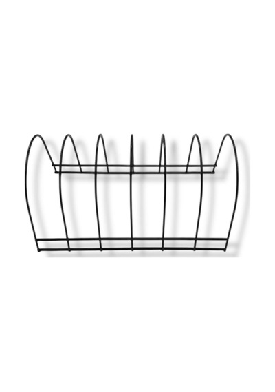 Blackline 6 Bölmeli Tabaklık & Organizer & Oval Metal 17 X 12 Siyah Tr Diğer