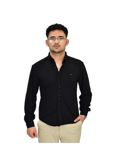 Erkek Likralı Spor Silim Fit Gömlek Bgl-st04333 Siyah Erkek Likralı Spor Silim Fit Gömlek Bgl-st04333 Siyah